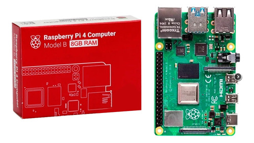 Placa Raspberry 8gb 64bit 5.0v Usb-c Pi4 Model B Raspberry