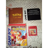Gameboy Pokemon Red Rojo En *español* Original Caja Y Manual