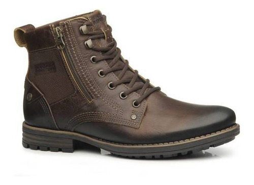 Bota Coturno Masculino Em Couro Legítimo Pegada 180745 Preto