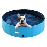 Piscina Para Cachorro Pets Dobrável 80 Cm X 20 Cm Vg+