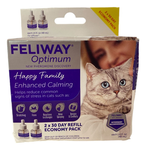 Feliway Optimum Recarga De 2 X 30 Dias 48ml