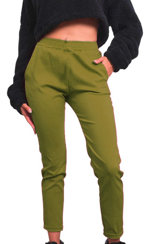 Calza Pantalón Mujer Jogger Jogging Bengalina Elastizada