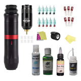 Kit Para Tatuar Profesional Maquina Pen Inalambrica