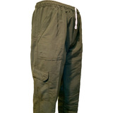 Pantalon Nautico Cargo Hombre Con Cierre 5 Bolsillos