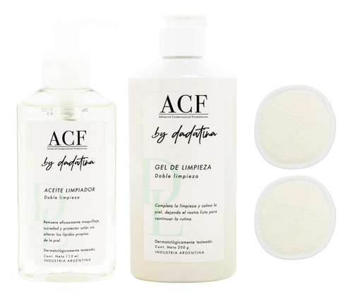 Acf Dadatina Kit Regalo Limpieza Facial Aceite + Gel 6c