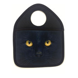 Bolsa Organizadora Basura Neoprene Gato Negro Cute Ojos