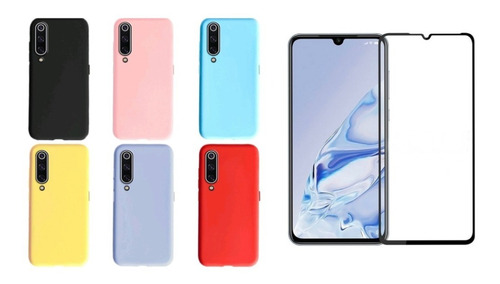 Pelicula+ Capa Tpu Fina Compatível Com Xiaomi Mi 9 Se Mi9 Se