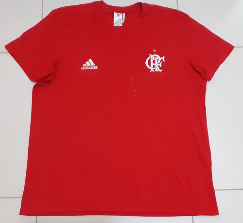 Camisa Oficial Flamengo adidas Bolso Vermelha Climalite 2xl