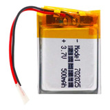 Baterias 702025 3,7v 500mah 7mm X 20mm X 25mm 2 Fios