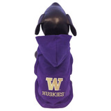 Ncaa Washington Huskies - Camisa Para Perro Con Capucha De L