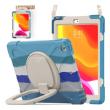 Funda iPad Batyue 10.2 9th/8th/7th Gen P/niños/azul Colorido