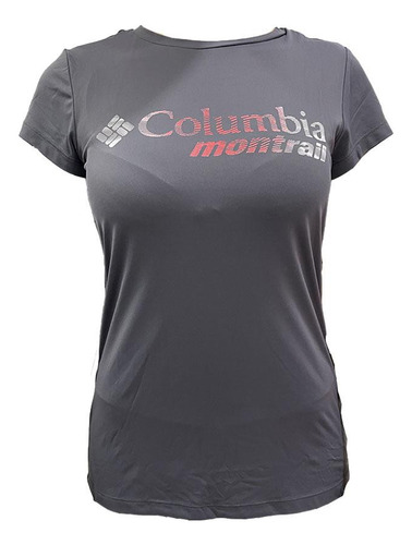 Camiseta Columbia Neblina Montrail Cinza Feminino