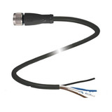 Cordset Cable P/sensor M12 V1-g-bk2m-pvc-u Hembra 4 Hilos 