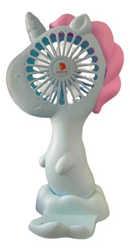 Mini Ventilador Usb Portatil Mano Unicornio Recargable 19 Cm