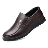 Zapato Ortopédico De Cuero Social Cómodo Para Hombre