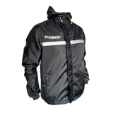 Chaqueta Moto 100% Reflectiva Doble Faz Tela Impermeable