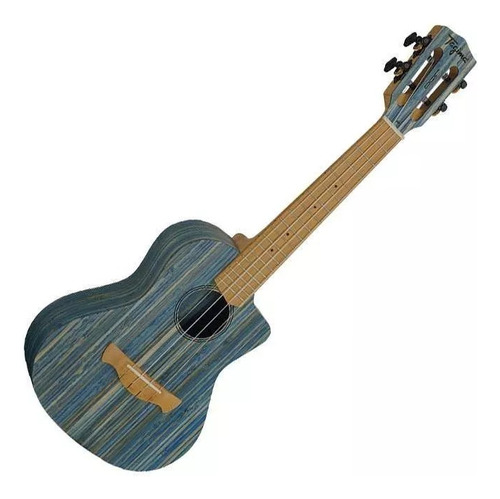 Ukulele Tagima Tenor Laki T Bambu Transparente Blue Satin Co