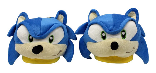 Pantufa 3d Sonic Infantil Fechada Quentinha Zona Criativa