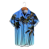 Camisa Hawaiana Unisex Coconut 4 Element, Camisa De Playa Pa