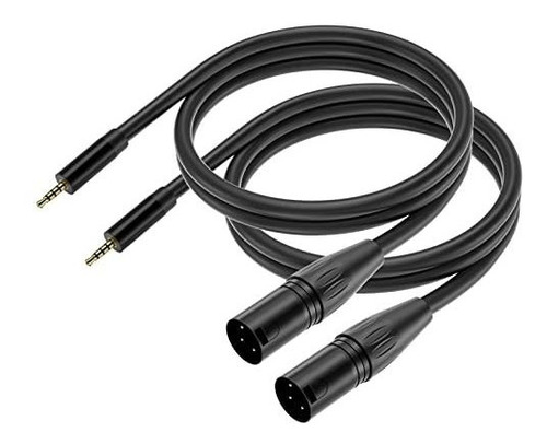 Cable De Micrófono 3.5mm A Xlr De 5ft, 2pack