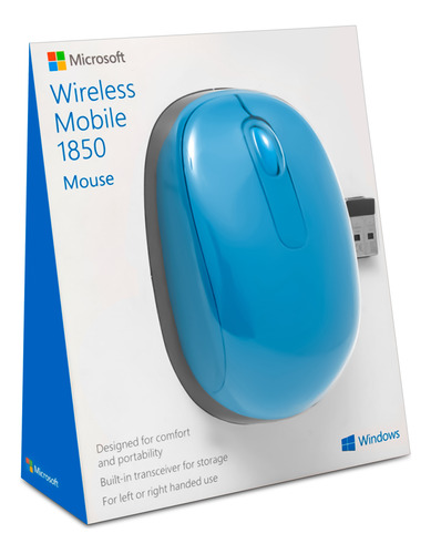 Mouse Microsoft Wireless Sem Fio 1850 Usb Nano Original Azul