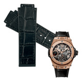 Correa Compatible Reloj Hublot Big Bang Piel 25mm. Negro