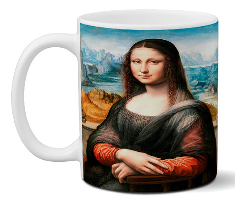 Taza De Cerámica Mona Lisa Importada Full Color Art 699 