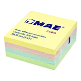 Cubo Notas Adhesivas 3x3in 400 Hojas Mae 4 Colores Paste /v