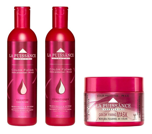 Kit La Puissance Color Fixing Shampoo + Balsamo