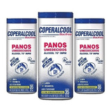 Kit C/ 03 Potes Lenço Umedecido Pano Álcool 70% Bactericida