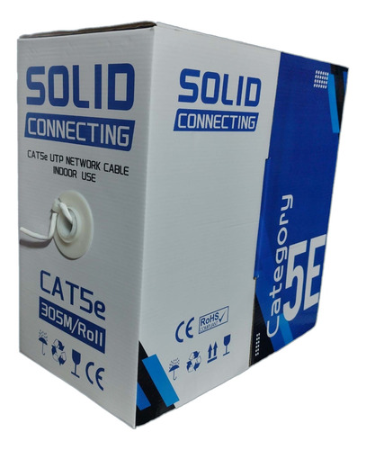 Cable Utp Cat 5e Uso Interior Aleación Caja 305 Mts