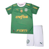 Uniforme Infantil Palmeiras 2024 Personalizado Nome Número 