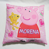 Almohadon Personalizado Funda Desmontable E 30x30 Cm