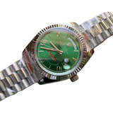 Reloj Rolex No Audemars Patek Omega 40mm Daydate Plata Verde