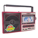 Rádio Retro Lelong Portátil Vintage Am Fm Sw Usb Mp3-bivolt 