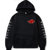 Saco Buso Buzo Hoodies Capota Diseño Anime Naruto Akatsuki N