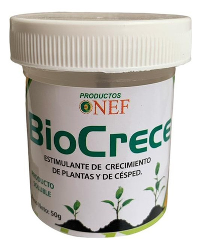 Biocrece 50g - Estimulante Orgánico En Polvo Para Plantas 