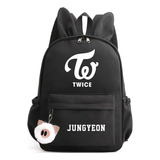 Twice Jihyo Nayeon Mochila Escolar Negro Rosa Azul Moch