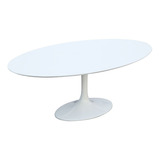 Mesa De Jantar Saarinen Oval 160x80cm -  Laqueada Ou Madeira