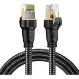 Cable Ethernet Techduck Cat 8 De 10 Pies, Velocidad De 40 Gb