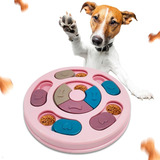 Juguete Interactivo Para Perros, Bandeja Rosa Para Aperitivos Para Mascotas