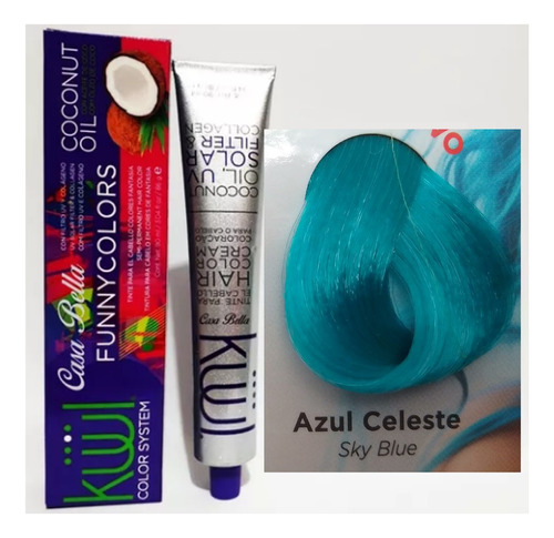 Kuul Tinte Fantasia Color Azul Celeste Funny Colors 90g