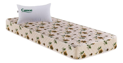 Colchon Cannon Tropical 1 Plaza 22 Kg 80x190+almohada Cannon