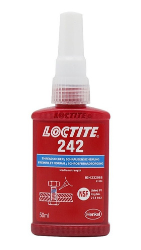 Loctite 242 Fijador Resistencia Removible, Botella 50 Ml