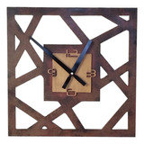 Reloj De Pared-madera Imitación Óxido-decoración