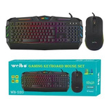 Combo Gamer Teclado Y Mouse Weibo Wb-520 Retroiluminado 