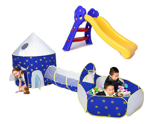 Piscina Deslizadero Infantil, Combo 2x1 Parque Infantil