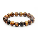 Pulsera En Fino Ojo De Tigre Artesanal Meditación Zen Y Yoga