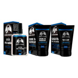 Kit Completo Para Barbear Shaving Gel Creme, Loção Pós Barba