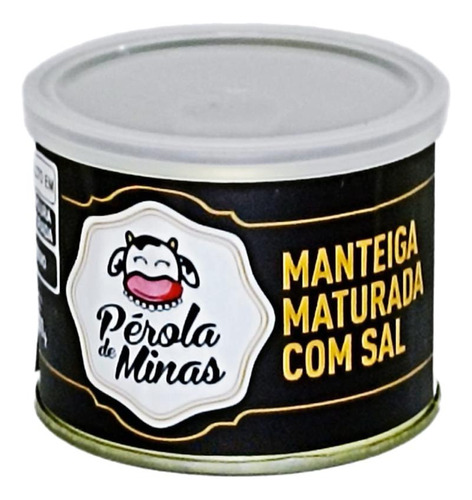 1 Latas Manteiga Maturada Pérola  Minas 200g